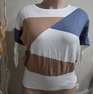 Aaeda Color Block Women's Sweater Sz.L